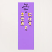 寝る前にヨガがポーズ ヨガマット (裏面)