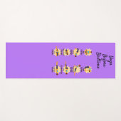 寝る前にヨガがポーズ ヨガマット (正面(横))