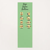 寝る前にヨガがポーズ ヨガマット (正面)