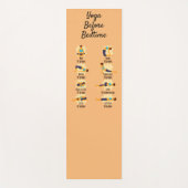 寝る前にヨガがポーズ ヨガマット (正面)