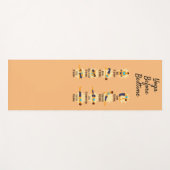 寝る前にヨガがポーズ ヨガマット (正面(横))