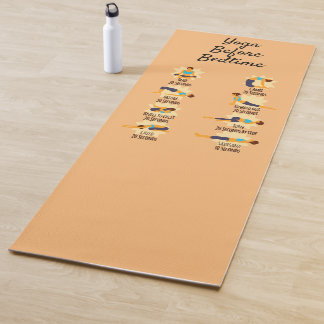 寝る前にヨガがポーズ ヨガマット