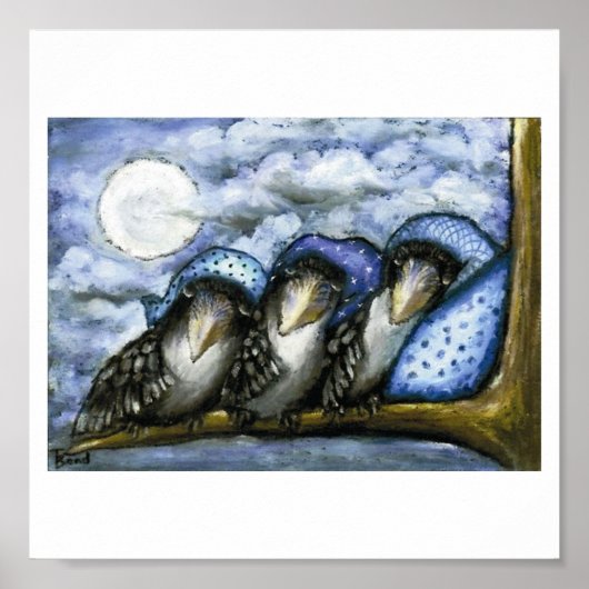 寝る時のカラス ポスター (正面)