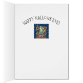 寝る時の話不気味を告げる魔女グリーティングカード (内側 (右))