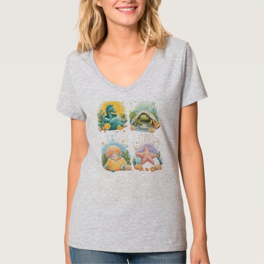 寝る時間の可愛い甲殻類 Tシャツ (正面)