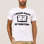 寝る時間を超えて読書 Tシャツ (正面)