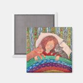 寝る マグネット (正面/裏面)