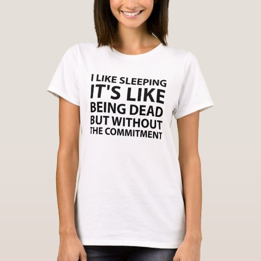寝るTシャツが好きだ Tシャツ (正面)
