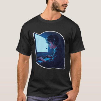 寝不足ゲーマー - 深夜ゲーミングデザイン Tシャツ