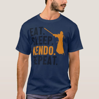 寝剣道食べリピーター片健寿志内侍 Tシャツ