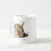 寝台の猫 コーヒーマグカップ (正面左)