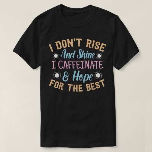 寝坊おもしろい用のナッパとナイトフクロウデザイン Tシャツ (デザイン正面)