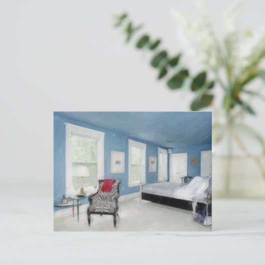 寝室で ポストカード (スタンド正面)