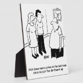 寝室にダーツボード。漫画おもしろい フォトプラーク (側面)