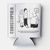 寝室にダーツボード。漫画おもしろい 缶クーラー (正面)