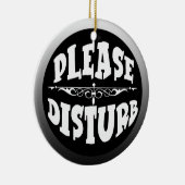 寝室のためのドア・ハンガーを妨げないで下さい セラミックオーナメント (右)