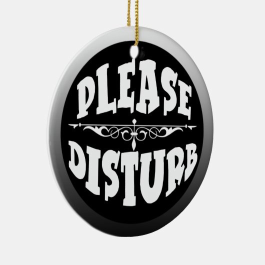 寝室のためのドア・ハンガーを妨げないで下さい セラミックオーナメント (右)