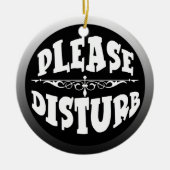 寝室のためのドア・ハンガーを妨げないで下さい セラミックオーナメント (正面)