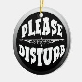 寝室のためのドア・ハンガーを妨げないで下さい セラミックオーナメント (左)