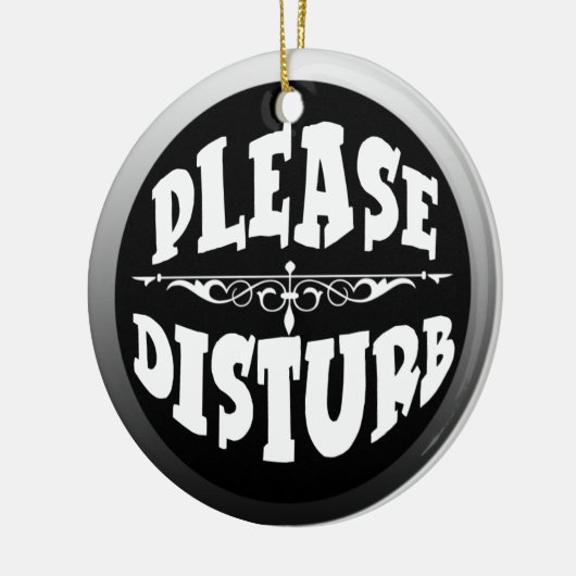 寝室のためのドア・ハンガーを妨げないで下さい セラミックオーナメント (左)