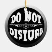 寝室のためのドア・ハンガーを妨げないで下さい セラミックオーナメント (裏面)