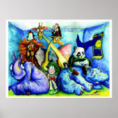 寝室の動物 ポスター (正面)