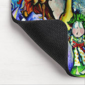 寝室の動物 マウスパッド (コーナー)