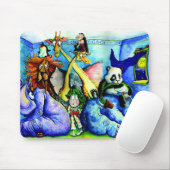 寝室の動物 マウスパッド (マウス)