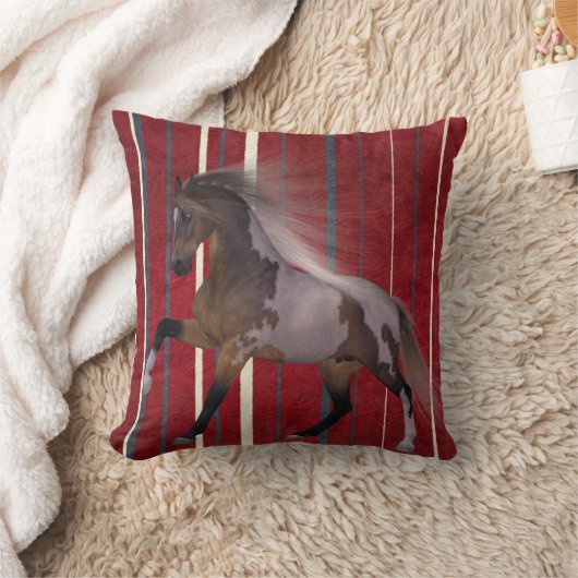 寝室の馬の部屋の装飾のための馬の装飾 クッション (ブランケット)