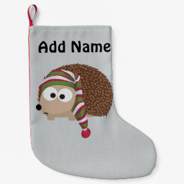 寝帽のハリネズミ スモールクリスマスストッキング