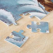 寝床お洒落に日差し ジグソーパズル (側面)