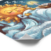 寝床お洒落に日差し ポスター (角)