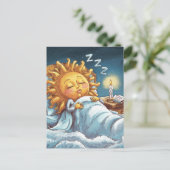 寝床お洒落に日差し ポストカード (スタンド正面)