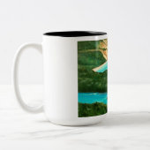 寝熊絵画砂丘 |マグカップ ツートーンマグカップ (左)