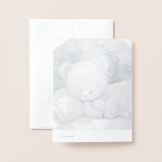 寝熊 箔カード (裏面封筒付き)