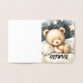 寝熊 箔カード (内部)