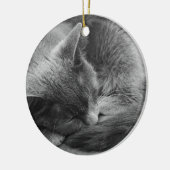 寝猫オーナメント セラミックオーナメント (左)