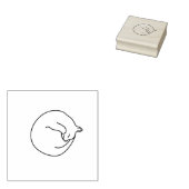 寝猫ゴム印 ラバースタンプ (押印)