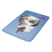 寝猫日本の白黒 バスマット (アングル)