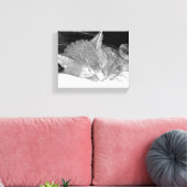 寝猫 キャンバスプリント (インサイチュ (リビング))