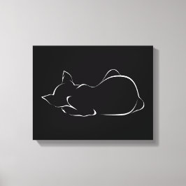 寝猫 キャンバスプリント