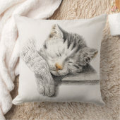 寝猫 クッション (ブランケット)