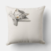 寝猫 クッション (裏面)