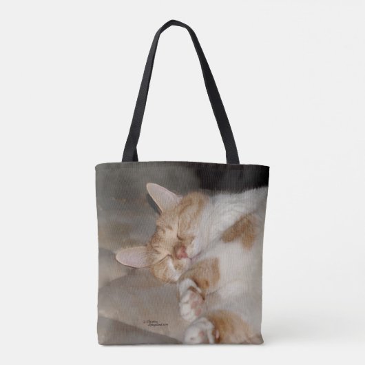 寝猫 トートバッグ (裏面)