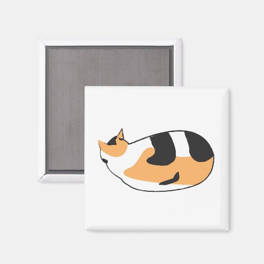 寝猫 マグネット (正面/裏面)