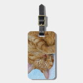 寝猫 ラゲッジタグ (正面縦)