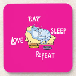 寝相食べの繰り返し コースター
