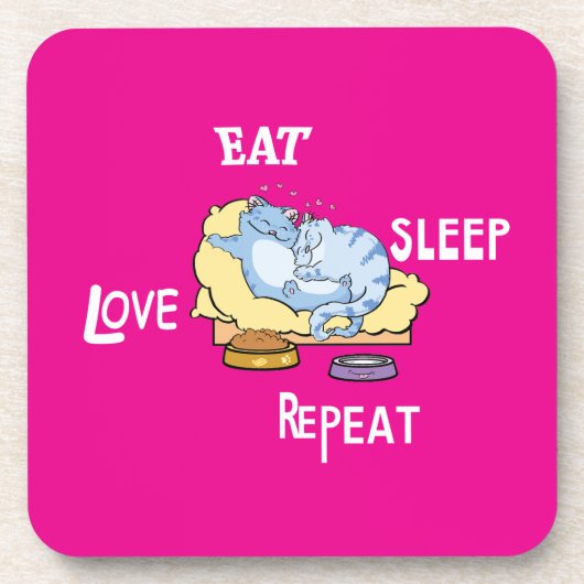 寝相食べの繰り返し コースター (正面)