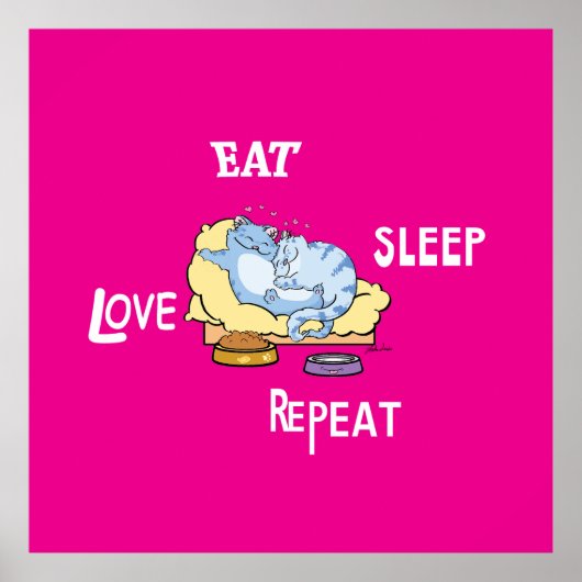 寝相食べの繰り返し ポスター (正面)