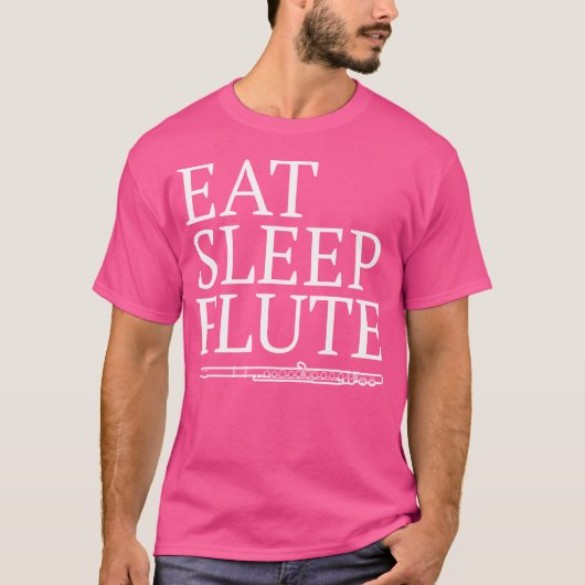 寝笛食べ横笛 Tシャツ (正面)